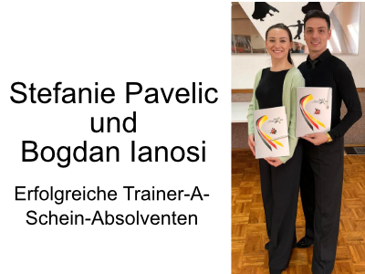 Stefan Pavelic und Bogdan Ianosi haben erfolgreich den Trainer-A-Schein erworben